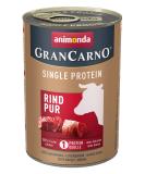 animonda Gran Carno adult Superfoods dog food wet food for adult dogs pure beef 6 x 400 g pure beef 1 piece (pack of 6) - Buy Online on GoSupps.com