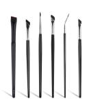 Premium 6-Piece Eyeliner Brush Set - Fine Point Precision Brow & Concealer Brushes for Professional Makeup | International Shipping Available - Buy Online on GoSupps.com