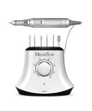 Melodysusie Professional Nail File Set - 30000 RPM Electric Manicure & Pedicure with Foot Pedal & 6 Bits - Perfect for Nail Studios & Home Use - A-White - Buy Online on GoSupps.com