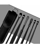 YIRUI Earwax Removal Kit - 6-in-1 Reusable Spiral Ear Pick Tools for Effective Ear Cleaning - Black - Buy Online on GoSupps.com