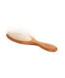 Ultra Flex Detangling Hair Brush - Bass Brushes | Bamboo Handle, Medium Oval, Dark Finish - Model 828-DB - Buy Online on GoSupps.com