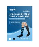 Amazon Basic Care Compression Flight & Travel Socks Black 6-9/39-43 - Medical Grade Support - Buy Online on GoSupps.com