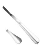 12 Long Metal Shoe Horn for Men, Women, Kids, Seniors - Heavy Duty Stainless Steel with Silicone Lanyard - Grey 12 Inch - Buy Online on GoSupps.com