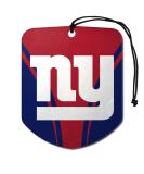 FANMATS 61579 NFL New York Giants Hanging Car Air Freshener, 2 Pack, Black Ice Scent, Odor Eliminator, Shield Design with Team Logo - Buy Online on GoSupps.com