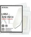 AUSLKA Large Blemish Acne Pimple Patches (44 Strips), Hydrocolloid Spot Dots, Blemishes Patch, Pimple Stickers, XL-Ultra Thin, Long Size, Suitable For Larger-area Outbreaks 44 Patches - Buy Online on GoSupps.com