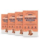By Amazon Transparent Wax Strips for Face with Calendula Extract - 20 Pieces & 4 Depilatory Towels - 4-Pack of Marigold Hair Removal Strips for Sensitive Skin - Buy Online on GoSupps.com