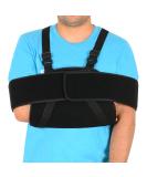 Supegear Adjustable Arm Loop Shoulder Brace - Comfortable Support for Rotator Cuff Broken Wrist Elbow & Arm Unisex Black - Buy Online on GoSupps.com
