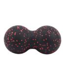 Buy Peanut Massage Ball - Double Lacrosse Trigger Point Duo Ball for Myofascial Release | Black Red - International Shipping Available - Buy Online on GoSupps.com