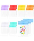 Demissle Pill Pouch Bags - Pack of 21 Clear Zipper Organizer Pouches for Vitamins & Medications Reusable Slide Lock Travel Storage - 7 Colors for Weekly Use - Buy Online on GoSupps.com