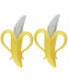 Nuby Nananubs Banana Massaging Toothbrush 2-Pack - Soothes Gums, Teething Relief - Buy Online on GoSupps.com