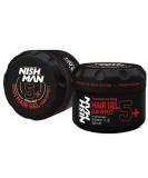 Nishman Hair Styling Series - 5+ Ultra Hold Gel Gum Effect (300ml) | International Shipping Available - Buy Online on GoSupps.com