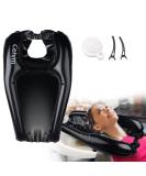 Inflatable Hair Washing Basin for Home Sink - Portable Shampoo Bowl for Bedridden, Handicapped, Kids, Seniors, Pregnant, Wheelchair Users - Black - Buy Online on GoSupps.com