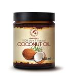 Coconut Oil 100ml - 100% Pure Cold-Pressed Cocos Nucifera - Glass Jar | Intensive Care for Face Body & Hair - Indonesia - Buy Online on GoSupps.com