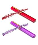 KoKoBin 2-Pack Mini Slim Reading Glasses +3.0 | Unisex Spring Hinge Metal Visual Aid with Case - International Shipping - Buy Online on GoSupps.com