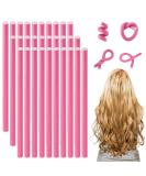 30 PCS Flexible Hair Curlers Flex Rods Flexible Curling Rod Flexible Curling Rollers Curling Rods Hair Rods for Sleeping Styling Hairdressing Pink - Buy Online on GoSupps.com