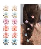 Ahoney 12Pcs Crystal Mini Flower Hair Clips for Women - Bling Bling Hair Accessories in 6 Colors - Buy Online on GoSupps.com
