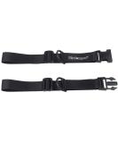 wisdompro Chest Strap Backpack Adjustable Backpack Chest Strap with Buckles and D-Ring for Hiking and Jogging Black - Buy Online on GoSupps.com