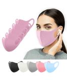 5-Pack Pink Fabric Face Masks for Adults & Teens Washable Comfortable Everyday Mouth Protection - Buy Online on GoSupps.com