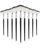 9 Pieces Facial Brushes Fan Mask Brushes, Soft Facial Applicator Brushes Tools for Peel Glycolic Mask Makeup for Mud Cream (Black and Silver) - Buy Online on GoSupps.com