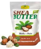 Nura's Raw Unrefined Organic Shea Butter - 100% Natural for Skin & Hair Care | Moisturizing Healing & Nourishing | 16 Oz Ethically Sourced African Shea Butter - Buy Online on GoSupps.com
