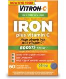 Vitron-C High Potency Iron Supplement Tablets - 60 Tablets - Buy Online on GoSupps.com