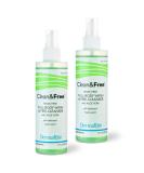DermaRite Clean & Free Rinse Free Body Wash 2 Pack - 7.5 oz Full Body Shampoo & Cleanser with Shea Butter - Gentle Cleansing & Moisturizing Formula - Buy Online on GoSupps.com