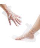 200 Count Paraffin Wax Bath Liners for Hand & Foot - Plastic Therapy Bags Covers for Heated Mitts Treatment - Includes 100 Booties & Gloves - Buy Online on GoSupps.com