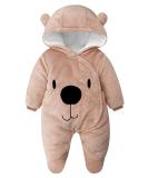 u300cBaby Hooded Rompers Flannel Winter Outfits Boys Girls Snowsuits | 6-9 Monthsu300d - Buy Online on GoSupps.com