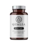 Qualia Focus Brain Booster Supplement | A Powerful Nootropic Designed to Deliver Sustained Mental Energy, Alertness, Concentration & Memory | with Ginkgo Biloba, L-Theanine Plus 40 ct - Buy Online on GoSupps.com