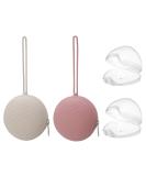 FIRTINK 4 Pieces of pacifier box BPA free 2 silicone baby pacifier bag 2 transparent pacifier storage box portable dustproof pacifier box for on the go for wrap backpack - Buy Online on GoSupps.com