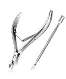 Easkep Cuticle Trimmer and Pusher Set - Stainless Steel Professional Cuticle Remover for Fingernails and Toenails - Buy Online on GoSupps.com