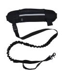 Hands Free Dog Leash with Zipper Pouch Durable Bungee with Reflective Strips Adjustable Waist Belt for Walking Jogging and Running Your Dog(black) - Buy Online on GoSupps.com