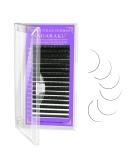 Nagaraku Individual Eyelash Extensions - 5 Trays of 11-15mm 0.20 d Curl Permanent Volume Gently Matt Black - Buy Online on GoSupps.com