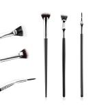 3PCS Angled Mascara Fan Brushes - Scalloped Lash & Eyebrow Tool Set for Perfect Eyelashes | No Smearing No Clumping - Buy Online on GoSupps.com