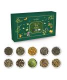 Vahdam Sorted Green Tea Loose Trial Set - 10 Exotic Teas 50 Portions | Green Tea Variety Packs & Gift Sets for Men & Women - Buy Online on GoSupps.com