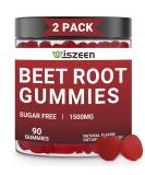 Buy Beet Root Gummies - Nitric Oxide & Energy Boosting Supplement - 60 Servings (Pack of 2) with Grape Seed B12 & CoQ10 | International Shipping - Buy Online on GoSupps.com