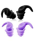 Dinjunhs Noise Cancelling Silicone Ear Plugs for Sleeping - 2 Pairs | Washable & Reusable Earplugs for Snoring, Study, Work, Swimming, and Travel - Buy Online on GoSupps.com