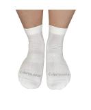 Edenswear Zinc-Infused Moisturizing Tencel Socks for Adult with Eczema - White, Medium - Buy Online on GoSupps.com