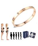 Flysmus Carly Mineral Detoxify Bangle Anti Swelling Therapy Bracelets Lymph Drainage Bracelet Lymph Drainage Magnetic Bracelet Weight Loss Bracelet Men and Women (Rose Gold) - Buy Online on GoSupps.com