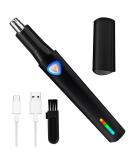 Portable Rechargeable Nose Hair Trimmer for Men & Women | Painless Low Noise Electric Trimmer - Best Manscape Tool (Black - Buy Online on GoSupps.com