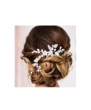 Bridal Jewelry | IYOU Silver Pearl Wedding Hair Vine & Floral Headband | Hair Accessories for Women & Girls - Buy Online on GoSupps.com