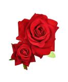 Red Rose Flower Hair Clip Comb - Bridal Wedding Hair Accessory for Girls and Women - Buy Online on GoSupps.com