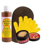 Maui Babe Browning Lotion & Coffee Scrub Kit 8oz Tanning Lotion & Exfoliating Gloves - Best Outdoor Suntan Formula for Gorgeous Skin - Buy Online on GoSupps.com