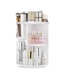 seinlife 360 Rotating Makeup Organizer,DIY Adjustable Spinning Holder,Foldable Cosmetic Storage Display box,Large Capacity Make up Caddy Shelf,Fits Countertop Vanity and Bathroom (WHITE) - Buy Online on GoSupps.com
