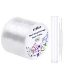 Stretchy String for Bracelets, Cridoz 0.5mm Clear Elastic String Stretch Cord Jewelry Bead Bracelet String with 2 Pcs Beading Needles for Seed Beads, Pony Beads, Bracelets and Jewelry Making - Buy Online on GoSupps.com