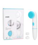 Buy Silicone Facial Cleaning Brush - 2 in 1 Electric Exfoliating Face Cleaner for Deep Skin Cleansing (Blue) - International Shipping Available - Buy Online on GoSupps.com