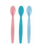 Reer Soft Thermal Sensor Spoon Set - Safe Baby Feeding Spoons BPA-Free Learning to Eat 3 Multi-Colored Pieces - Buy Online on GoSupps.com