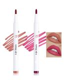 Long-Lasting Lip Stain Marker Pen Set - Waterproof Matte Red Lip Liner & Liquid Lipstick for Precise Makeup - 2 Pcs - Buy Online on GoSupps.com