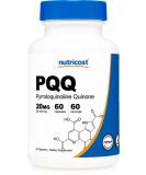 Nutricost PQQ (Pyrroloquinoline Quinone) 20mg, 60 Capsules - Vegetarian Capsules, Non-GMO, Gluten Free 60 Count (Pack of 1) - Buy Online on GoSupps.com