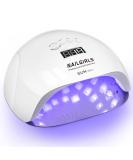 NAILGIRLS 150W UV LED Nail Lamp for Home Salon - Gel Polish Dryer with Timer Presets and Auto Sensor - White - Buy Online on GoSupps.com